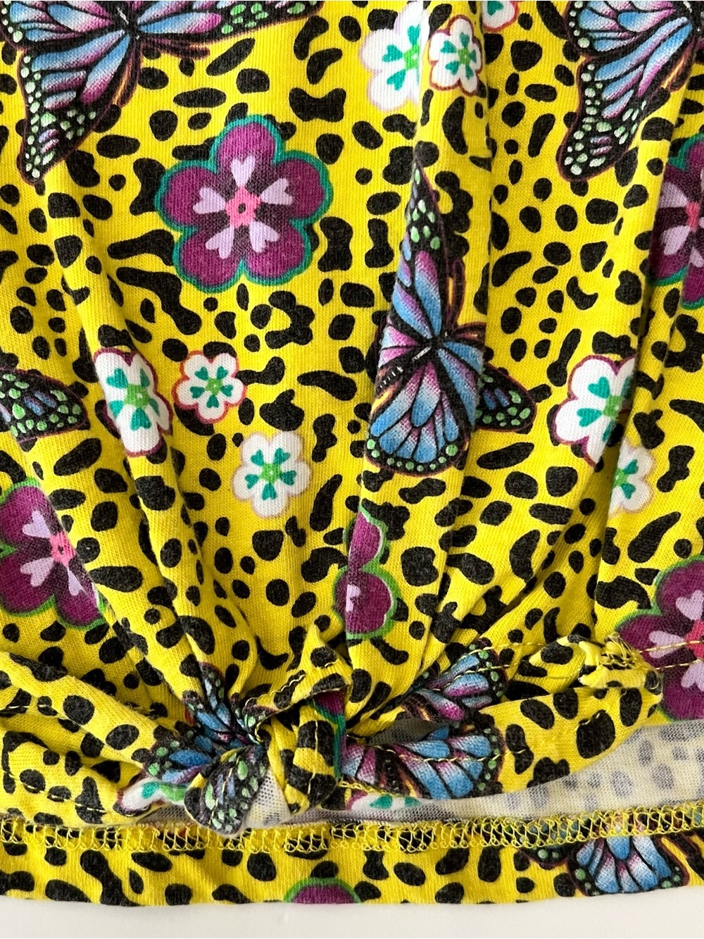 Disney Encanto Girls Luisa Graphic Tee & Yellow Butterfly Print Shirt Size 7/8 - Picture 3 of 4